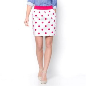 Poplin Polka Dot Skirt - laredoute.com - $34.57
