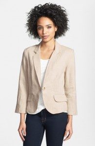 Three-quarter sleeve linen blazer - $79 - Nordstrom