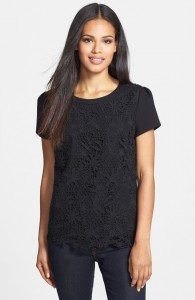 Lace and ponte top - $198 - nordstrom.com