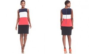 Anne Klein Sheath Colorblock Dress - $67.49 - macys.com 
