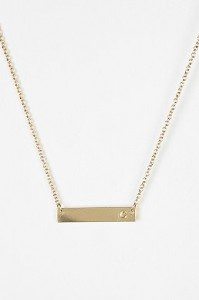 Initial Bar Necklace - $10 - urbanoutfitters.com