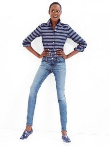 Fitted Boyfriend Oxford stripe shirt - $54.95 - thegap.com