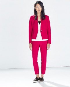 Collarless blazer - $99.90 - Photo credit: zara.com