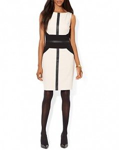 Boat neck color block sheath dress - $150 - bloomingdales.com