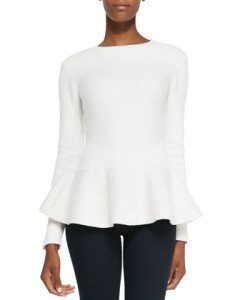 Peplum Sweater - $117 - Photo: cusp.com
