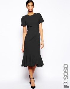 Peplum hem midi dress - Photo: asos.com