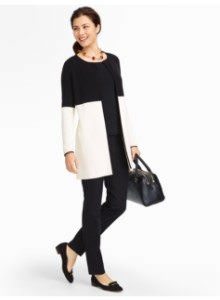 Colorblocked Sweater Jacket - Photo credit: talbots.com