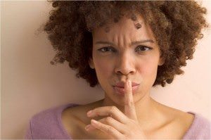 When it's better not to speak ups work - Photo credit: happyblackwoman.com