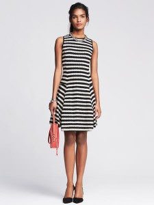 Stripe Fit-and-Flare Dress - $130 - Photo credit: banana republic.gap.com
