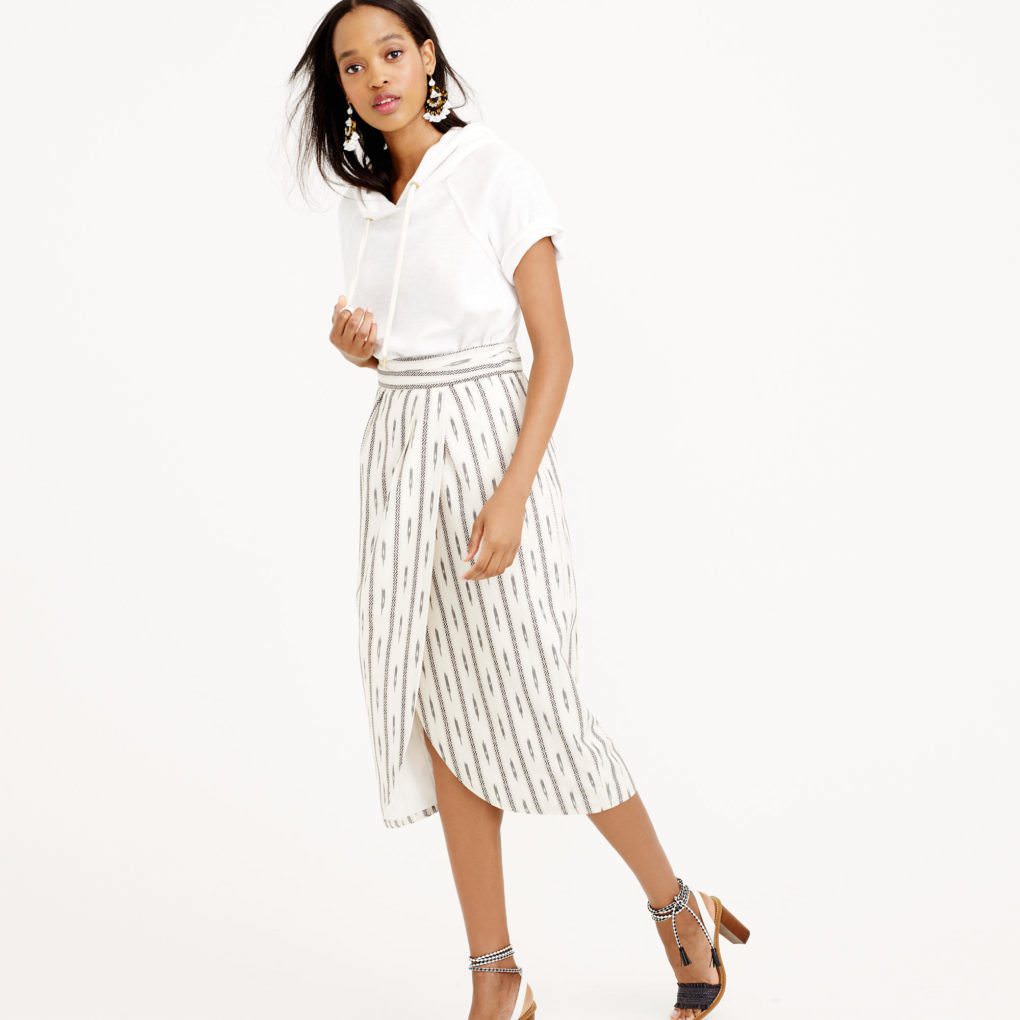 Work It: Tulip Faux-Wrap Skirt