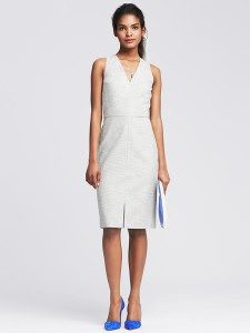 V-Neck Sheath Dress - Photo credit: bananarepublic.gap.com