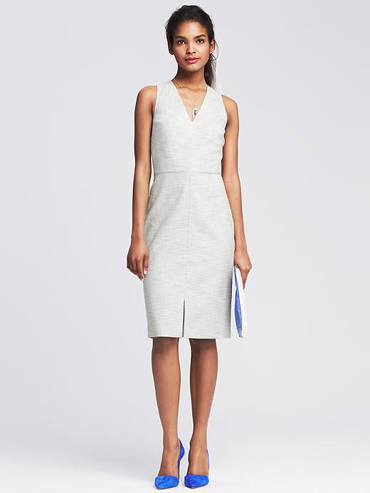 V-Neck Sheath Dress - Photo credit: bananarepublic.gap.com