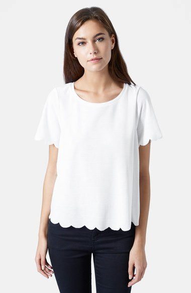 Corporate Catwalk: Scallop Frill Tee