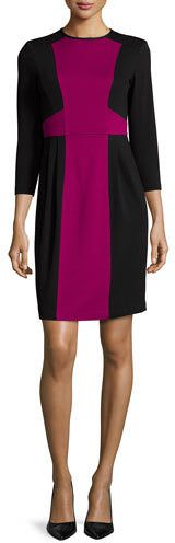 Corporate Catwalk: Colorblock Sheath Dress