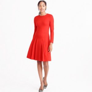 Wear to Work: Pleated Ponte Dress