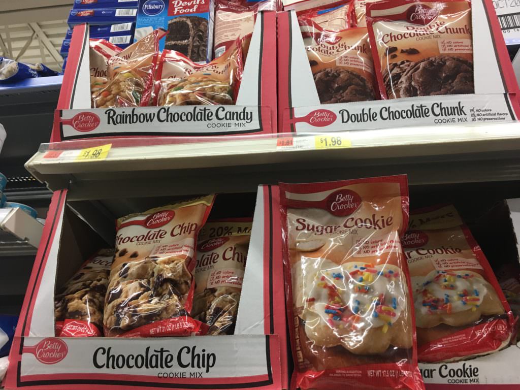 Betty Crocker Cookie Mix from my local Walmart store