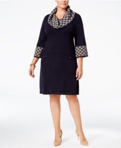 Jessica Howard Geo-contrast Sweater Dress - Photo credit: shopstyle.com