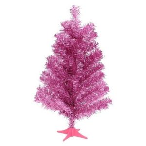 24" Pink Christmas Tree - Photo credit: target.com
