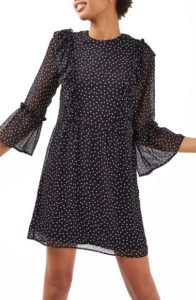 Wear to Work: TopShop Ruffle Spot Dress