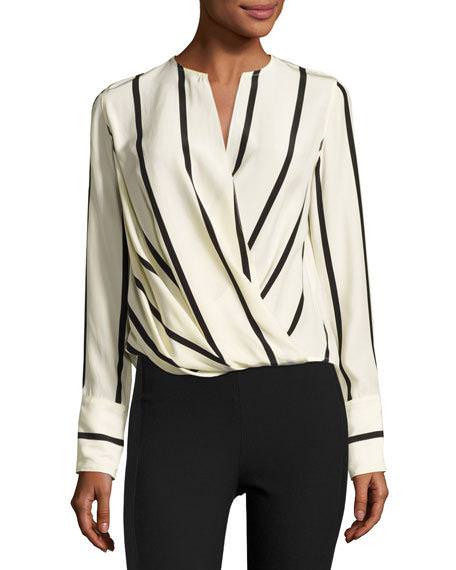 Wear to Work: Long-Sleeved Striped Blouse