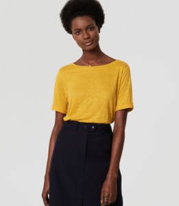 Linen tee - Photo credit: shopstyle.com