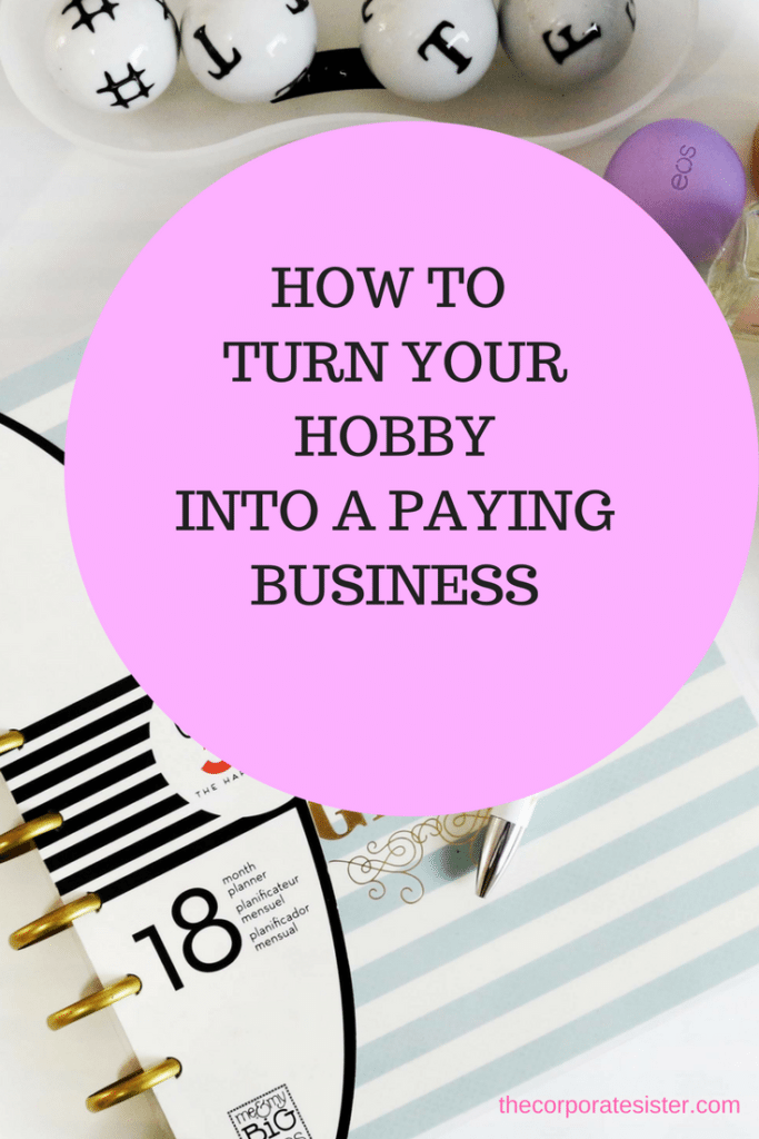HOW TO TURN YOUR HOBBYINTO A PAYING BUSINESS