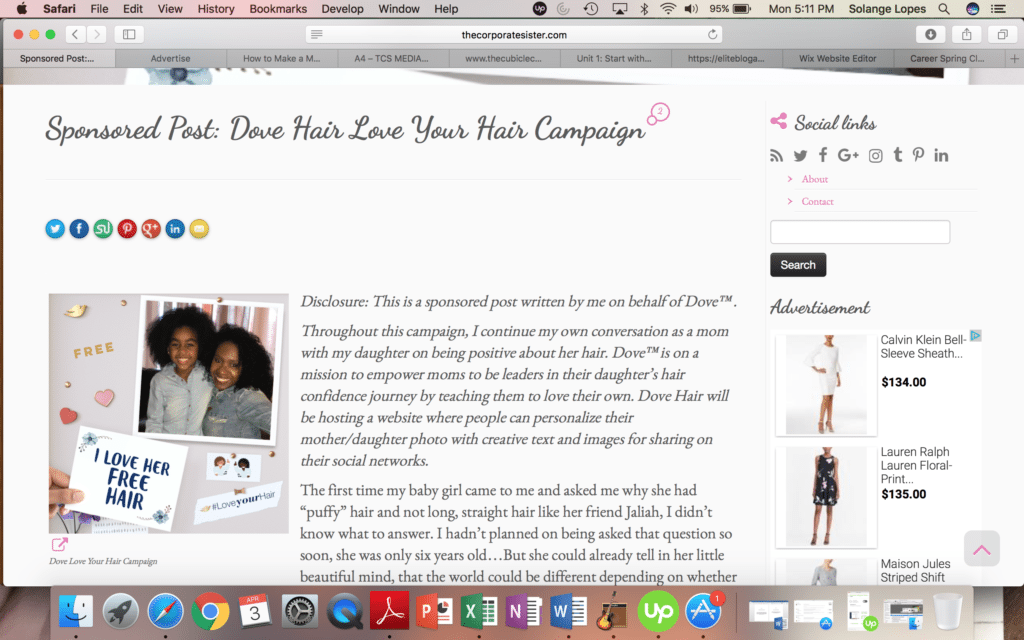 Dove Love Your Hair Campaign