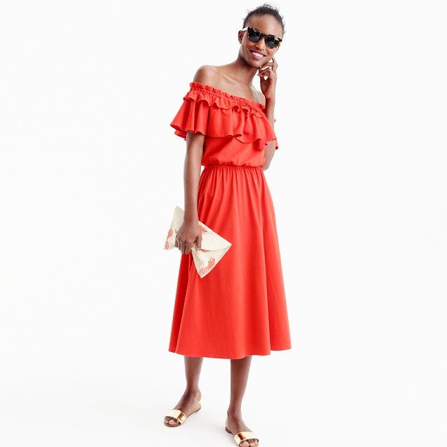 Weekend Chat: Off-the-shoulder Dress