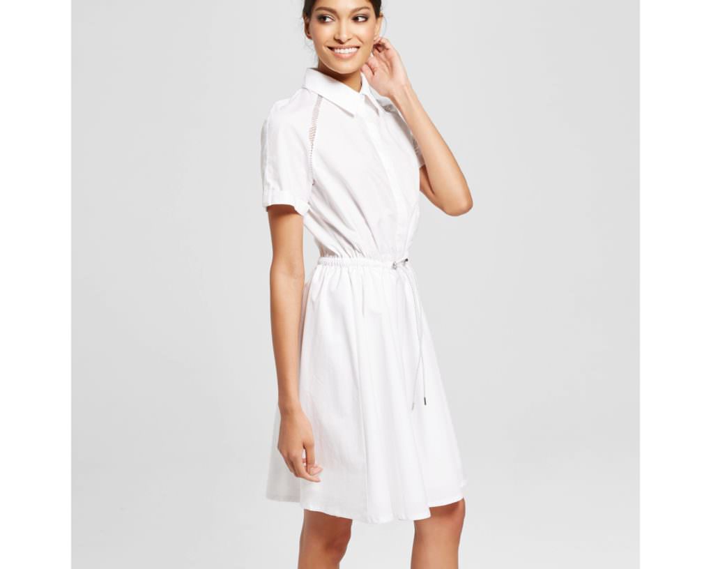 Wear to Work: Cinched Waist Woven Dress