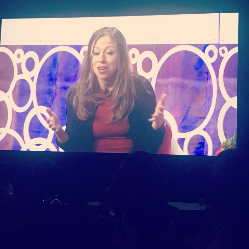 Chelsea Clinton at the BlogHer17 conference 
