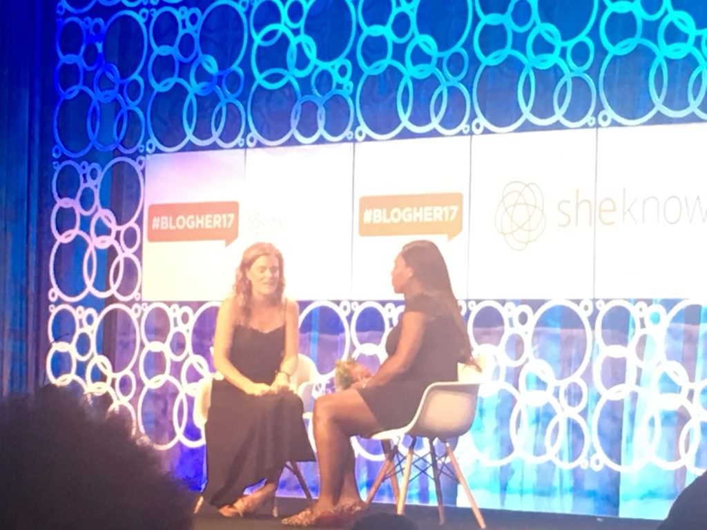 Serena Williams at the BlogHer17 conference