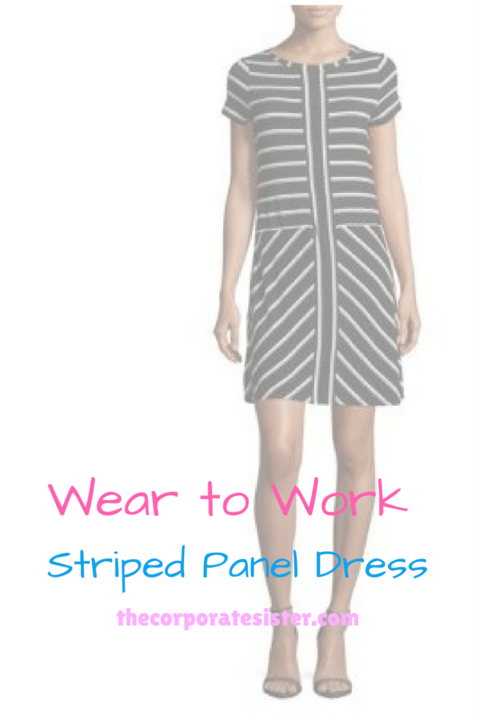 Wear to Work: Striped Panel Dress