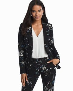 Workwear: Floral Suit - Photo credit: whitehouseblackmarket.com