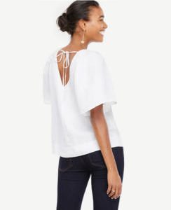 Wear to Work: Wide-Sleeve V-Neck Top - Photo credit: anntaylor.com