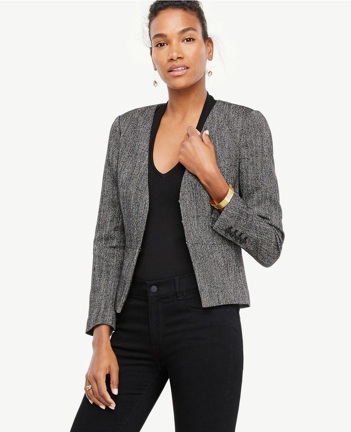 Workwear: Herringbone Peplum Jacket