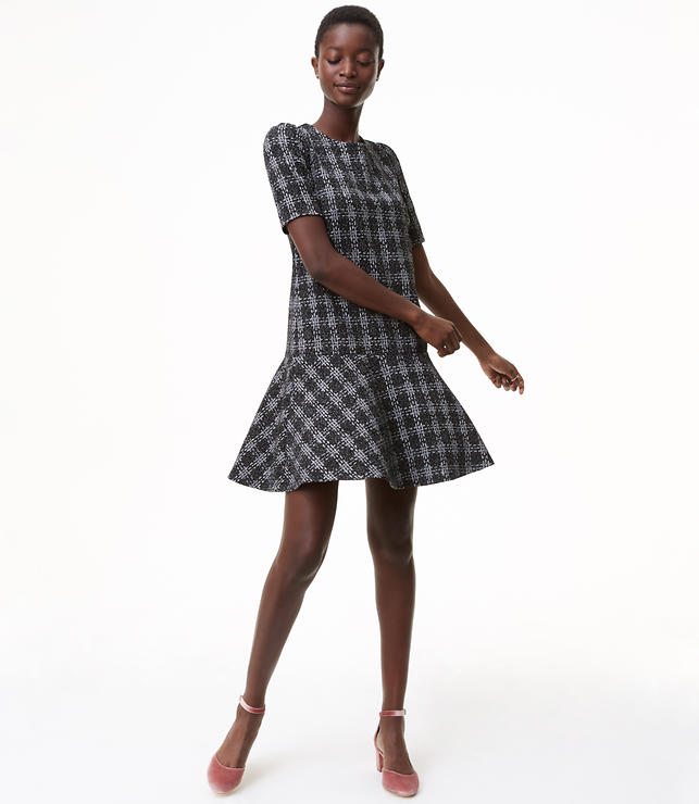 Workwear: Plaid Flounce Dress