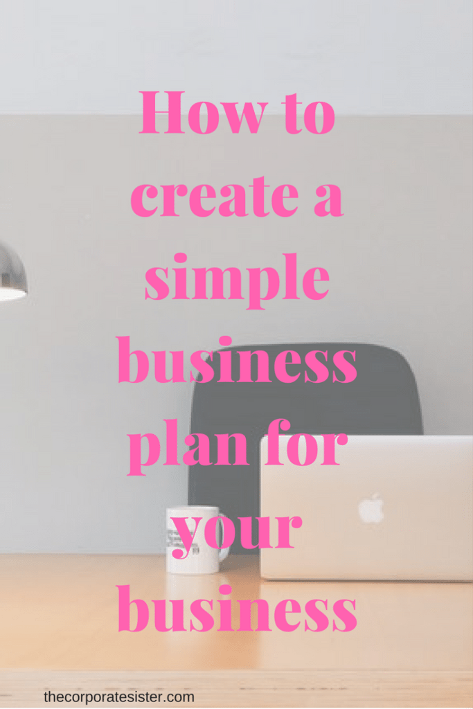 How to create a simple business plan for your business