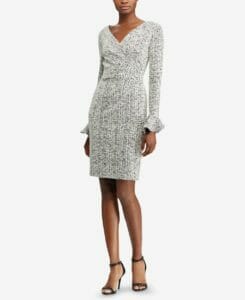 Workwear: Ruffle-Cuff Sheath Dress - Photo credit: macys.com