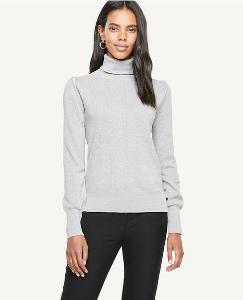 Wear to Work: Pointelle Turtleneck