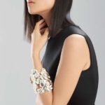 Josie Natori Hammered Metal Cuff - Photo credit: shopstylecollective.com