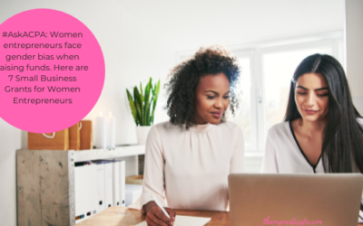 ￼#AskACPA: Women entrepreneurs face gender bias when raising funds. Here are 7 Small Business Grants for Women Entrepreneurs